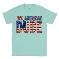 Seafoam all american dude Classic Tee - Zillion Design Studio
