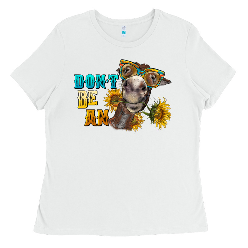 Don't Be An Ass Donkey Ladies Tee by BarkalooDesign | Teevron
