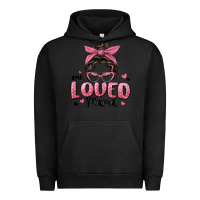 Pigment Black one loved mama messy bun Urban Hoodie - MaliasSmallBusiness