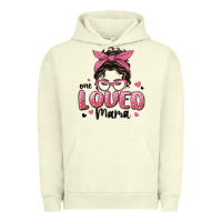 Pigment Pistachio one loved mama messy bun Urban Hoodie - MaliasSmallBusiness