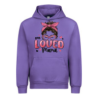 Tulip one loved mama messy bun Urban Hoodie - MaliasSmallBusiness