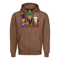 Chestnut happy hallothanksmas with cow Zipper Hoodie - texasbilliewilder
