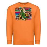 Carrot san judas leopard cowhide sunflower background Premium Sweatshirt - JahusDesignShop