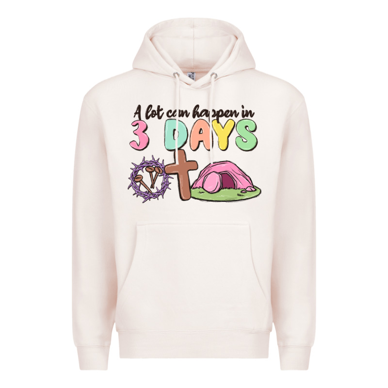 A Lot Can Happen In 3 Days Premium Hoodie by MaliasSmallBusiness | Teevron