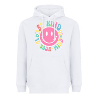 White be kind to you mind Heavyweight Hoodie - JahusDesignShop
