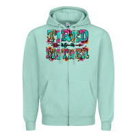 Seafoam tired as a mother Zipper Hoodie - Zillion Design Studio