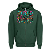 Sports Green tired as a mother Zipper Hoodie - Zillion Design Studio