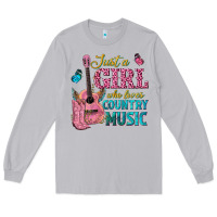 Moon Dust just a girl who loves country music Long Sleeve Tee - texasbilliewilder