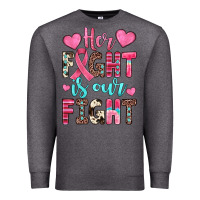 Charcoal Heather her fight is our fight Premium Sweatshirt - JahusDesignShop