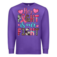 Purple her fight is our fight Premium Sweatshirt - JahusDesignShop