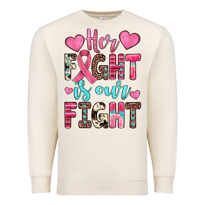 Her Fight Is Our Fight Premium Sweatshirt by JahusDesignShop | Teevron