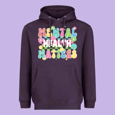 Mental Health Matters Heavyweight Hoodie Designed By Jahusdesignshop