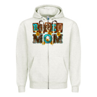 Oatmeal Heather rodeo mom Zipper Hoodie - Zillion Design Studio