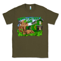 Army Green happy st. patrick's day cattle and calfs Classic Tee - RanaPortraitStore