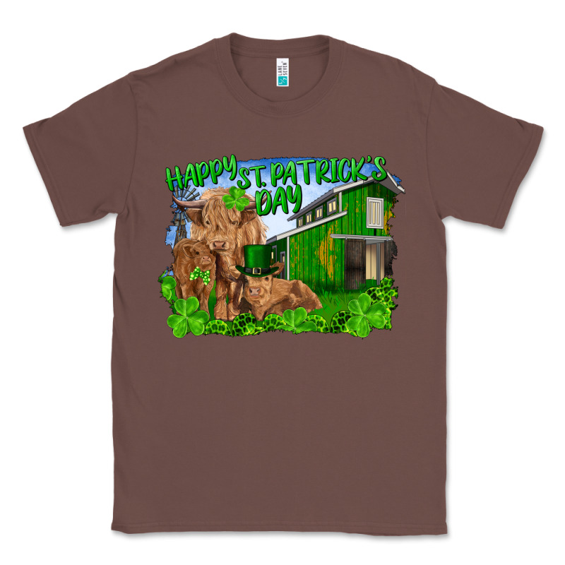 Happy St. Patrick's Day Cattle And Calfs Classic Tee by RanaPortraitStore | Teevron
