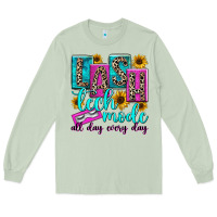 Matcha lash tech mode all day every day Long Sleeve Tee - texasbilliewilder