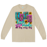 Mushroom lash tech mode all day every day Long Sleeve Tee - texasbilliewilder