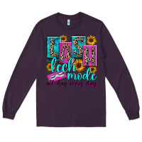 Plum lash tech mode all day every day Long Sleeve Tee - texasbilliewilder
