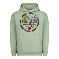 Pigment Oil Green teachers aide Urban Hoodie - MaliasSmallBusiness