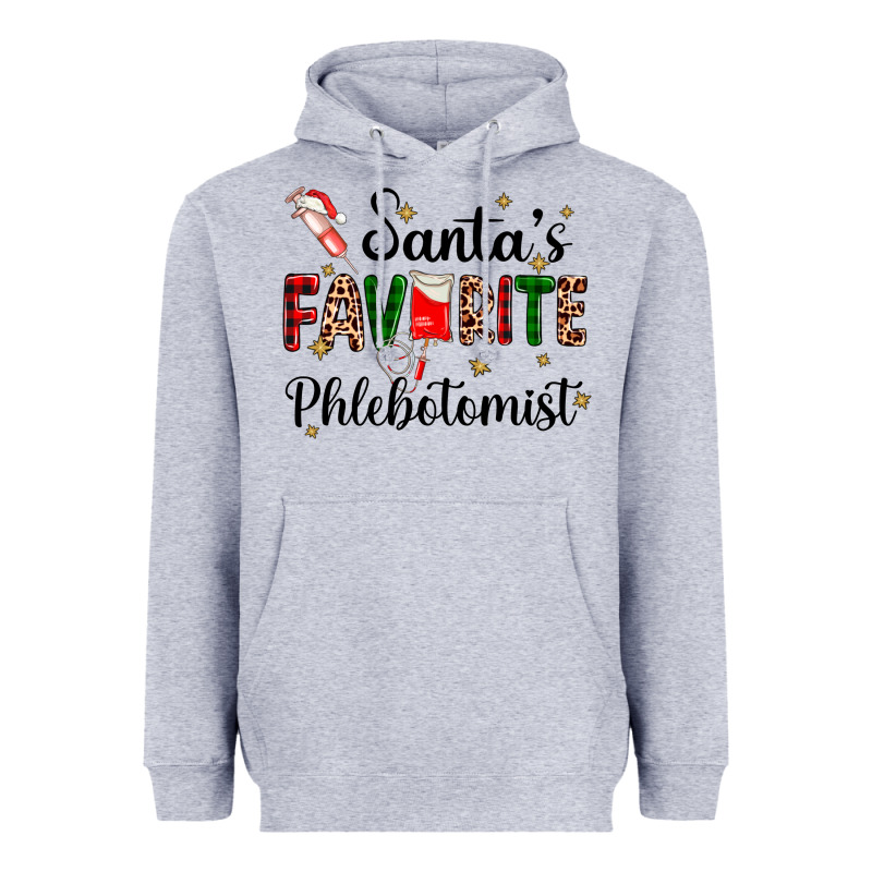 Santas Favourite Phlebotomist Heavyweight Hoodie by AdoDesignShop | Teevron