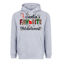 Heather Grey santas favourite phlebotomist Heavyweight Hoodie - AdoDesignShop