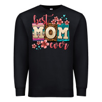 Black best mom ever Premium Sweatshirt - AdoDesignShop