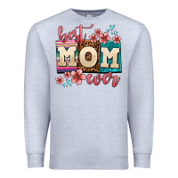 Heather Grey best mom ever Premium Sweatshirt - AdoDesignShop