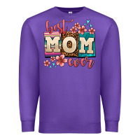 Purple best mom ever Premium Sweatshirt - AdoDesignShop