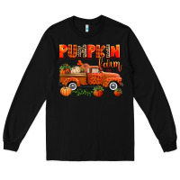 Black pumpkin farm truck Long Sleeve Tee - AdoDesignShop
