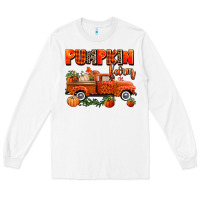 White pumpkin farm truck Long Sleeve Tee - AdoDesignShop