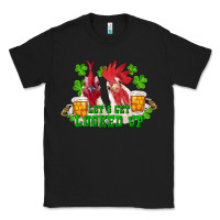 Black st. patrick's day roosters let's get lucked up Classic Tee - RanaPortraitStore