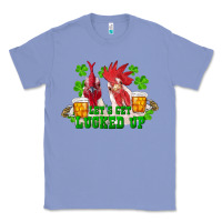 Colony Blue st. patrick's day roosters let's get lucked up Classic Tee - RanaPortraitStore