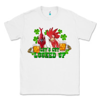 White st. patrick's day roosters let's get lucked up Classic Tee - RanaPortraitStore