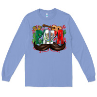 Colony Blue papa mexico Long Sleeve Tee - Zillion Design Studio