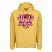 Antique Gold i fight cancer whats your super power Premium Hoodie - MaliasSmallBusiness