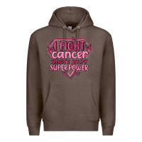 Coffee i fight cancer whats your super power Premium Hoodie - MaliasSmallBusiness