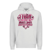 Dove Grey i fight cancer whats your super power Premium Hoodie - MaliasSmallBusiness
