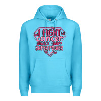 Ocean Blue i fight cancer whats your super power Premium Hoodie - MaliasSmallBusiness