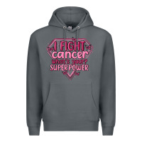 Rock i fight cancer whats your super power Premium Hoodie - MaliasSmallBusiness