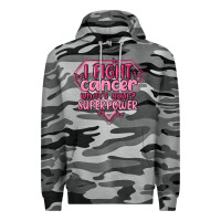 Slate Camo i fight cancer whats your super power Premium Hoodie - MaliasSmallBusiness