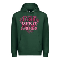 Sports Green i fight cancer whats your super power Premium Hoodie - MaliasSmallBusiness
