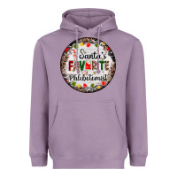 Lavender christmas santas favorite phlebotomist light Heavyweight Hoodie - AdoDesignShop