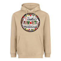 Mushroom christmas santas favorite phlebotomist light Heavyweight Hoodie - AdoDesignShop