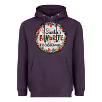 Plum christmas santas favorite phlebotomist light Heavyweight Hoodie - AdoDesignShop