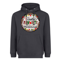 Smoke christmas santas favorite phlebotomist light Heavyweight Hoodie - AdoDesignShop