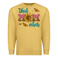 Antique Gold tired mom vibes Premium Sweatshirt - AdoDesignShop