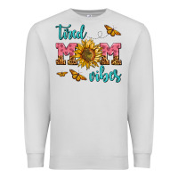 Dove Grey tired mom vibes Premium Sweatshirt - AdoDesignShop