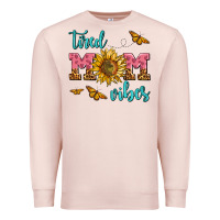 Pale Pink tired mom vibes Premium Sweatshirt - AdoDesignShop