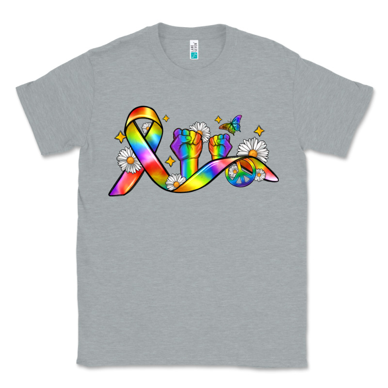 Pride Ribbon Classic Tee by Zillion Design Studio | Teevron
