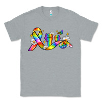 Heather Grey pride ribbon Classic Tee - Zillion Design Studio